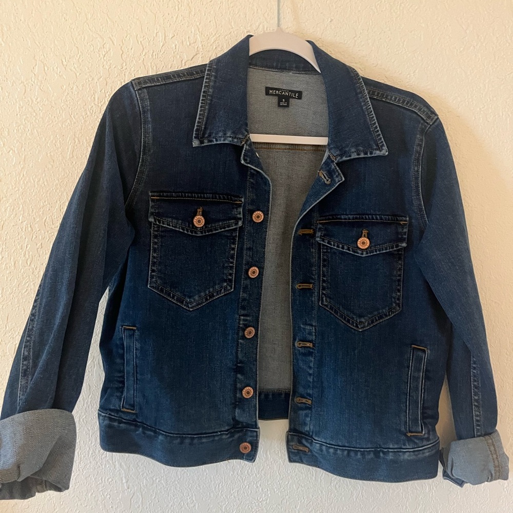Jcrew Mercantile Dark Wash Jean Jacket